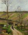Ruta del fond en la ermita de Pontoise 1877 Camille Pissarro